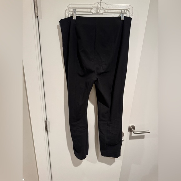Theory Classic Black Trousers with Side Zipper Closure Size 10 - Picture 6 of 7